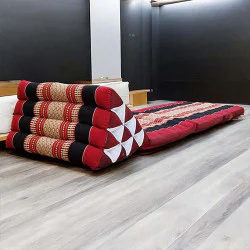 Thailändsk kudde med Kapok och tre liggdynor